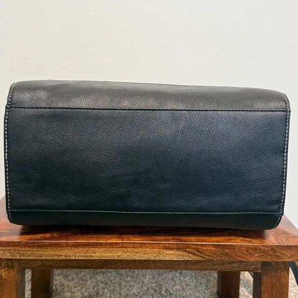 Nine West Structured Satchel / Shoulder Bag Cream & Black - Picture 6 of 14